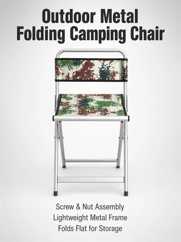 Outdoor Metal Folding Camping Chair