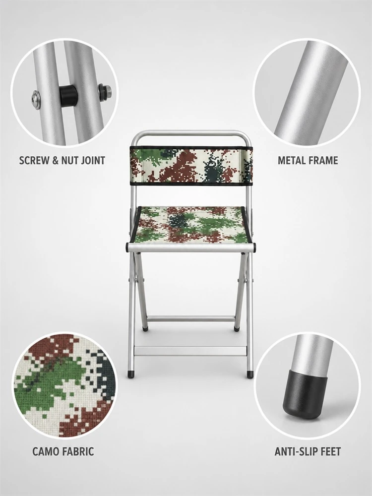 Outdoor Metal Folding Camping Chair