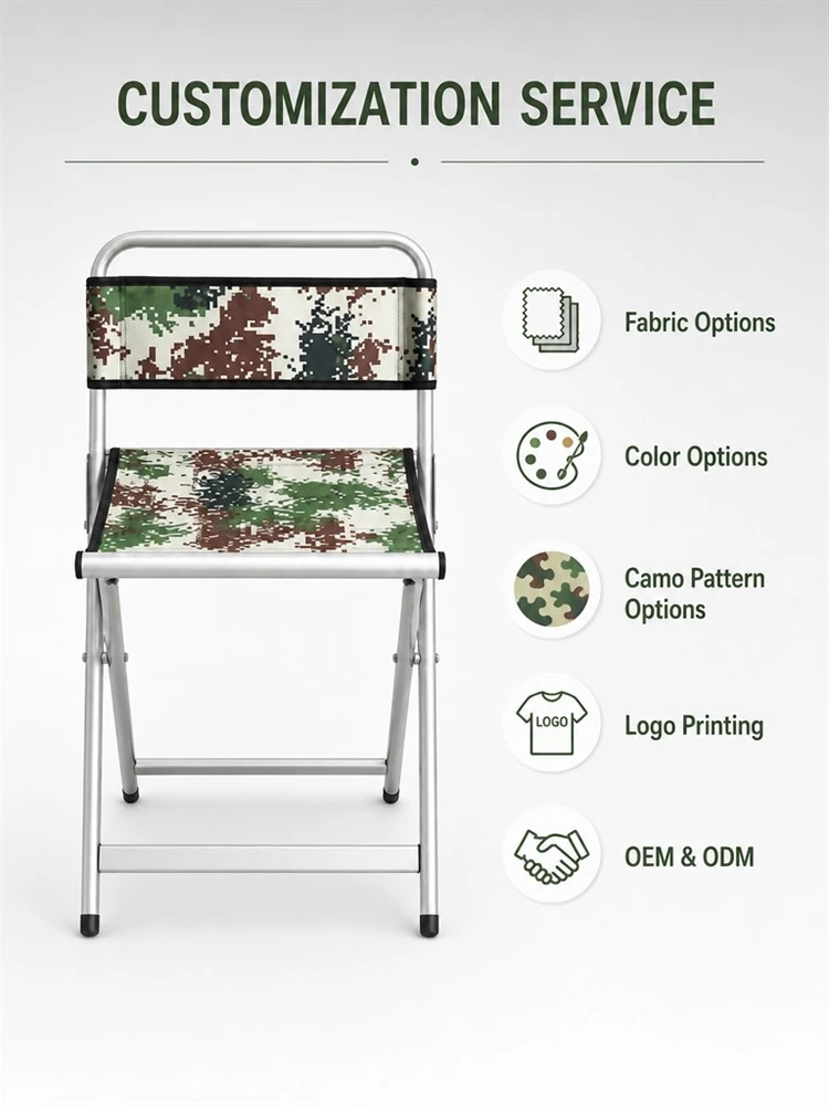 Outdoor Metal Folding Camping Chair