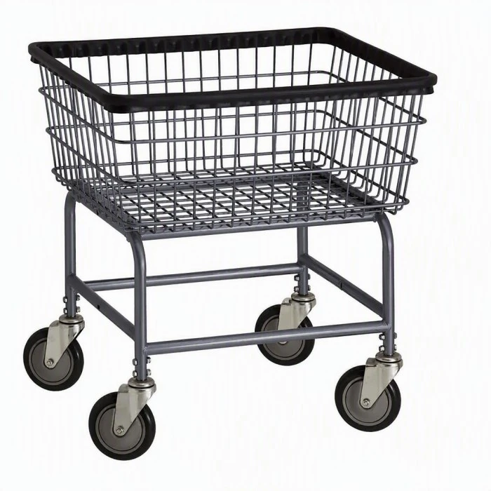 Wäschekorbwagen aus pulverbeschichtetem Metalldraht