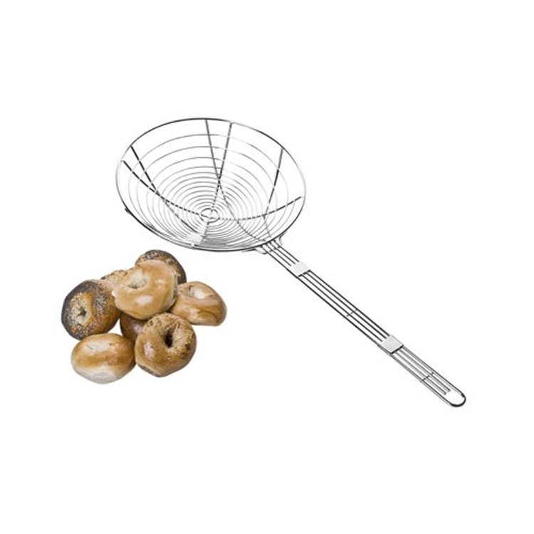 Küchen-Fritteusenkorb aus Stahl mit langem Griff